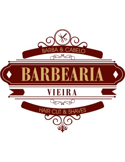 Barbearia Vieira - Identidade Corporativa / Design Gráfico - Corporate Identity / Graphic Design